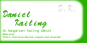 daniel kailing business card